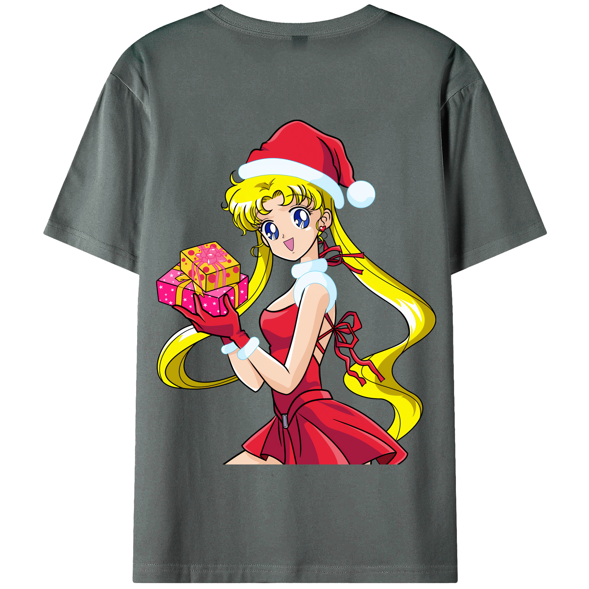 （画像用） 美少女戦士セーラームーン 月野 うさぎ つきの うさぎ Sailor Moon Tsukino Usagi 綿100％半袖Tシャツ（背面プリント）